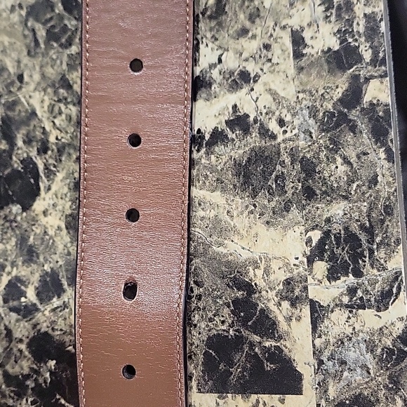 Coach Reversible Black/Brown Leather Belt with Silver Buckle - Picture 4 of 5